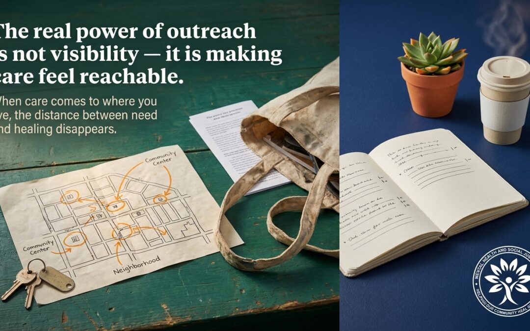 The real power of outreach is not visibility, it is making care feel reachable where people live
