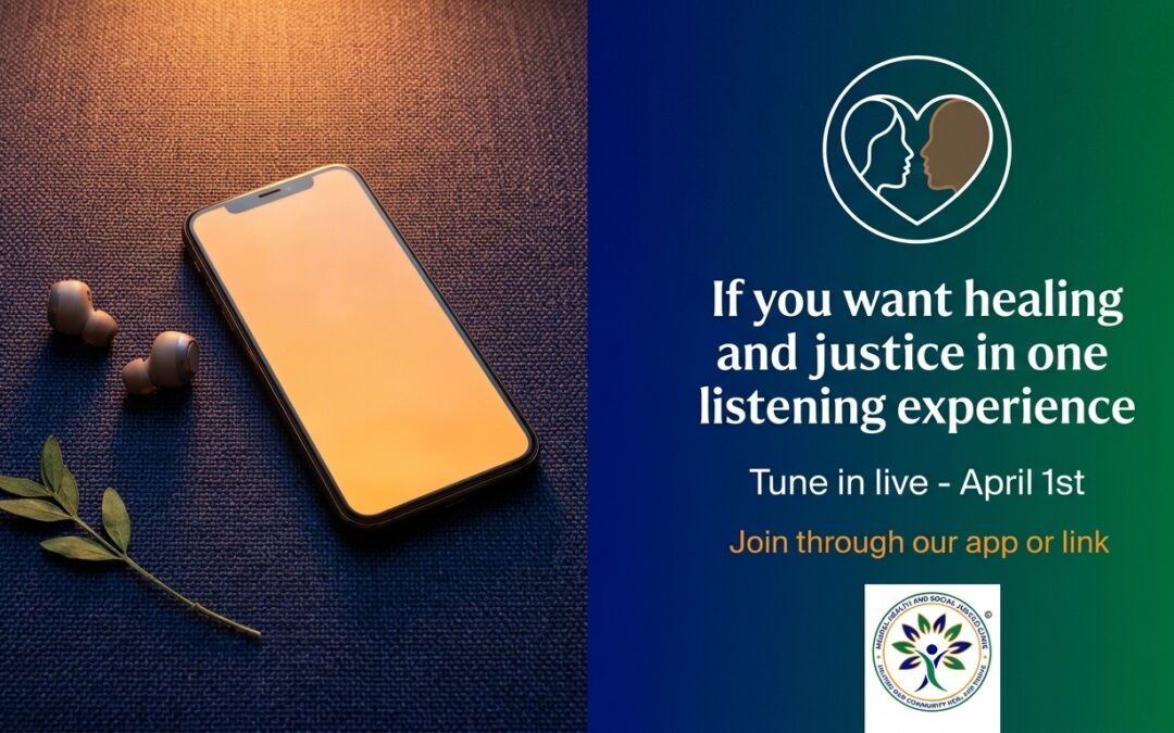April 1 Live: One Click. One Community. Healing and Justice in One Listening Experience